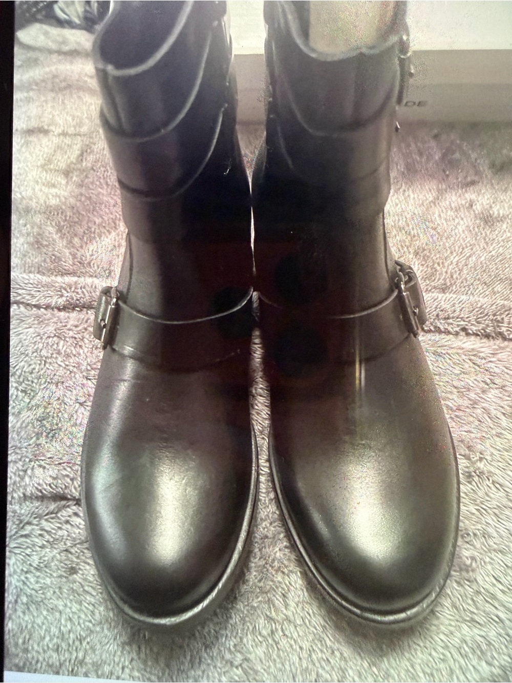 Classic Black Buckle Ankle Boots